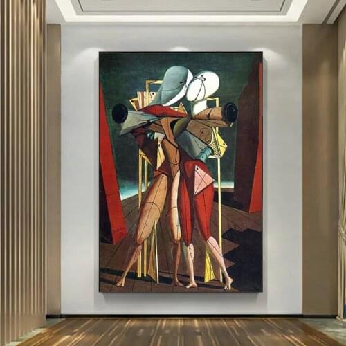 Mechanical Dance Artwork Abstract Canvas Canvas Painting Poster and Print Classic Modular Wall Art Picture for Living Room Decor