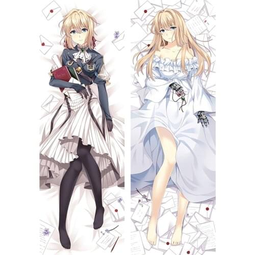 Beauty Violet Evergarden Dakimakura Pillowcase 3D Kawaii Cartoon Anime Body Printed Cosplay Pillow Cover Japanese Style