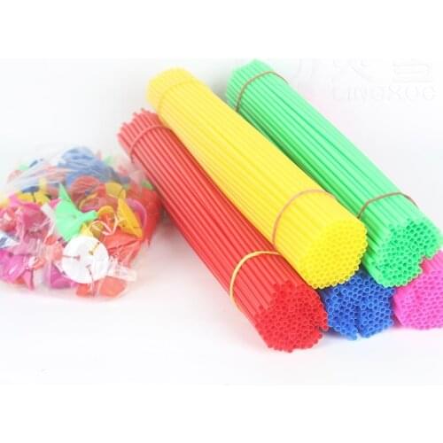 Latex Balloon Stick Rods 20set/lot Plastic Balloon Accessories 40cm PVC Balloon Holder Sticks white Cup Wedding Decoration