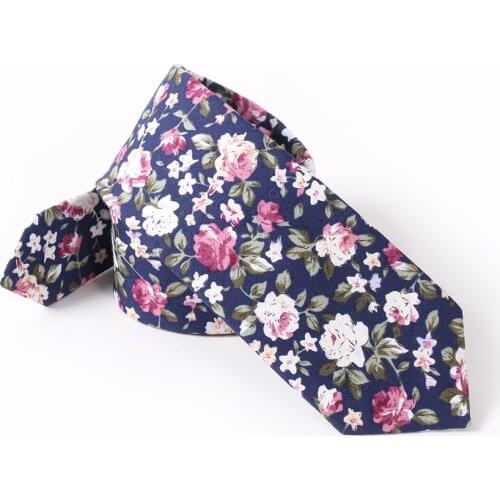 Linbaiway 6cm Mens Flower Ties Handmade Cotton Tie For Men Narrow Floral Neckties Gift Wedding Party Casual Gravatas Custom Logo