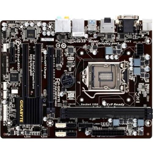 LGA1150 H81 For Gigabyte GA-H81M-HD3 Original Used Desktop Motherboard H81M-HD3 1150 DDR3 USB3.0 SATA3