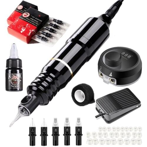 Tattoo machine set, motor tattoo pen, Xia'an tattoo pen all-in-one machine full set of tattoo equipment tattoo supplies