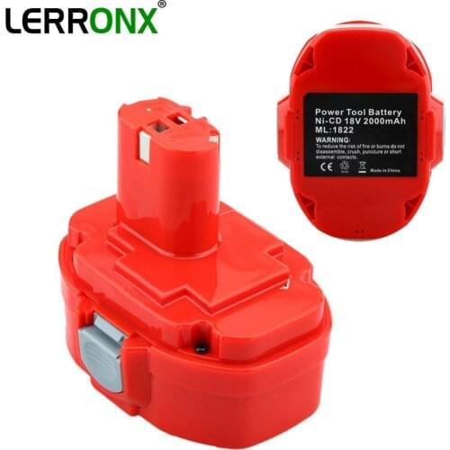 18V 2000mAh Ni-CD Replacement Rechargeable battery for Makita Power Tools Cordless Drills bateria PA18 1822 1823 1833 1834 1835
