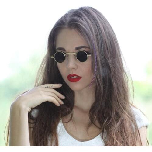 Retro Unique Small Round Sunglasses Women Men Hip Hop Ins Sun Glasses Female Fashion Brand Design Outdoor Shades 2021 UV400