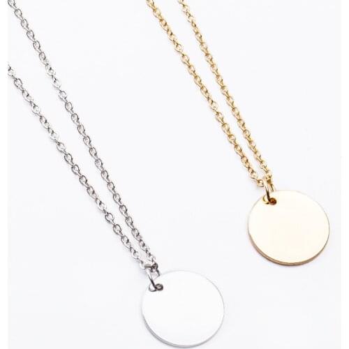 120 Pieces Sequins Necklaces For Women Gold Silver Color Coin Pendant Necklace Alloy Round Charm Short Chain Link Jewelry Choker