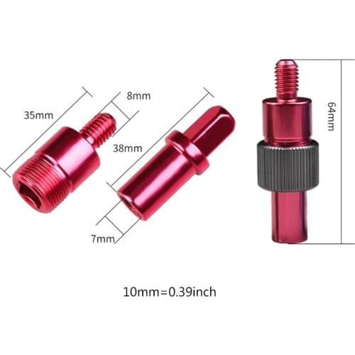 1Pc Aluminum Alloy Material Fishing Rod Connector 8mm Screws Quick Release Net Head Adapter Fishing Lightweight X3UA