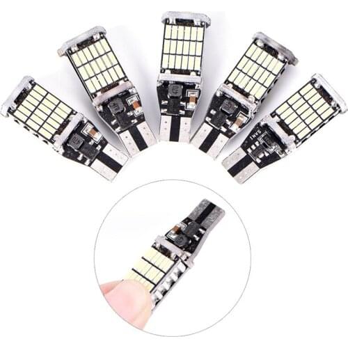 1PC T15 W16W 45 SMD 4014 Error Free LED Car Reverse Back Light Bulbs 6000K White Mini