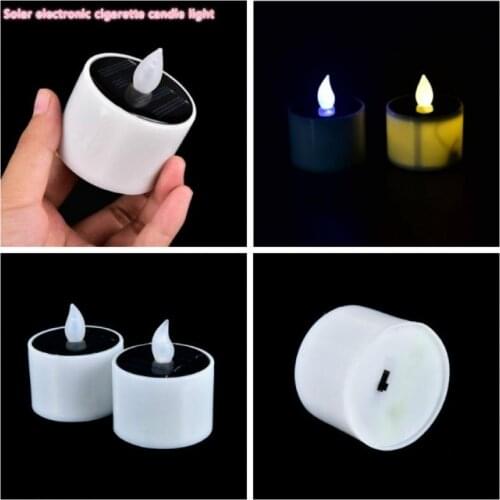 1pcs LED Tea Light Candles Rechargeable Realistic Battery-Powered Flameless For Home Bedroom Party Wedding Festival Decor