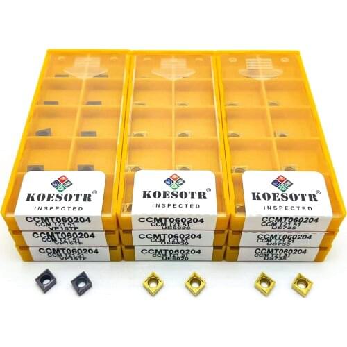 10PCS CCMT060204 VP15TF UE6020 US735 High-quality general-purpose carbide CCMT060204 CNC lathe machine tool accessoriesCCMT