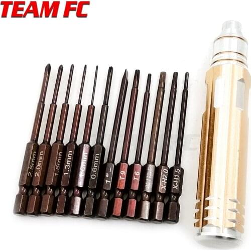 12 in 1 Rc Tool RC Hard Alloy Screwdriver Set Removal Tools for RC DIY Drone Helicopter Rc Toys S307