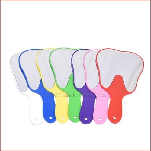 7pcs Cute Handle Dental Mirror Tool Unbreakable Patient Hand Mirror