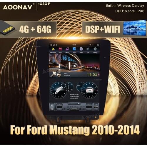 2 din Android car GPS radio multimedia player For Ford Mustang 2010-2014 car GPS navigation DvD Stereo receiver player Head Unit