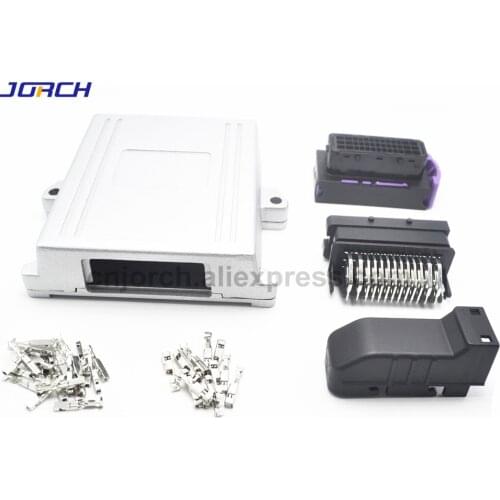1set 39pin ECU modified aluminum shell enclosure car controller control box with 39p generator control panel connector