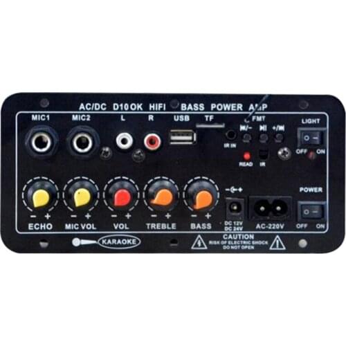 JABS AC 220V Digital Bluetooth Stereo Amplifier Board Audio Amplifiers Subwoofer Karaoke Player Amplifiers