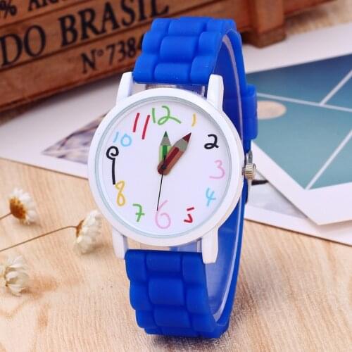 2021 Childrens Wrist Watches intelligent digital Fashion Kids Watches Pencil pointer Quartz Male Female Couples birthday gifts