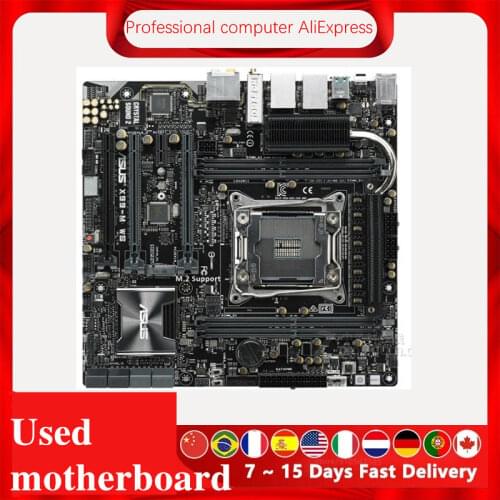 For ASUS X99-M WS Original Used Desktop X99 X99M 2011 Socket LGA 2011 Core i7 LGA2011 V3 DDR3 Motherboard