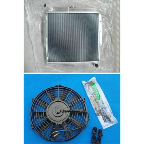 FOR TOYATA LAND CRUISER FJ73/FJ75 85-93 86 87 88 89 90 91 92 93 NEW PERFORMANCE ALUMINUM RADIATOR+FAN KIT