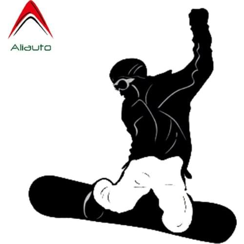 Aliauto Interesting Snowboard Car Stickers Waterproof Reflective Decals Vinyl Motorcycles Automobile Accessories,14cm*12cm