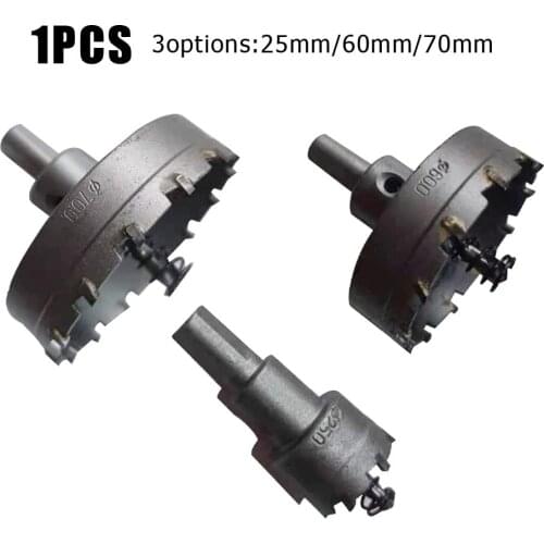 25/60/70mm HSS Holesaw Drill Bits Metal Cutter Cutting Hole Saw HSS Core Drill Bit Drilling Hole Cut Tool Accessory