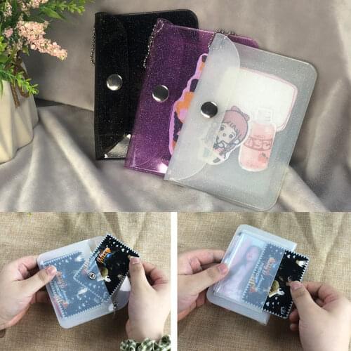 Fashion Transparent Unisex Credit Card Holder Wallet Waterproof Key Bag Photo Bag Storage Bag Id Card Holder Thin Coin Purse