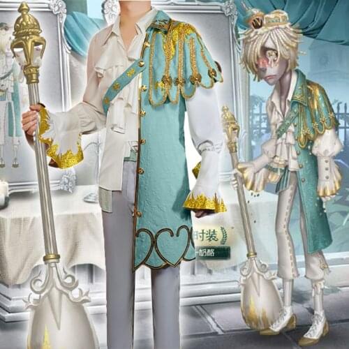 Game Identity V Cosplay Costumes Survivor Andrew Kreiss Grave Keeper Cosplay Costume Cheese Skin Uniforms Clothes Suits Green