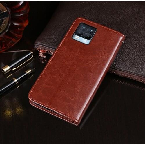 Case For Realme 8 Pro Case Cover High Quality Flip Leather Case For Realme 8 Cover Capa Phone bag Wallet