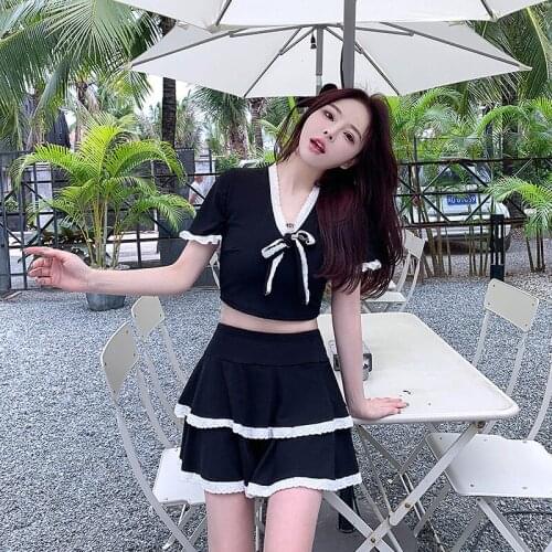 Swimsuit For Girls Tankini Swimsuits Women Bikini Swimwear Swim Wear Age Girl Skirt Polyester Print Swimming Suit For Women