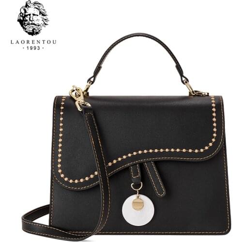 LAORENTOU Summer Green Fashion Girls Shoulder Bag Stylish Outdoor Travel Young Lady Handle Messenger Bag Small Flap Crossbodybag