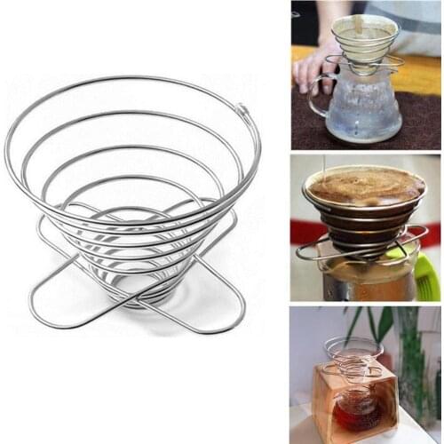 Reusable Steel Coffee Dripper Reusable Coffee Rack Coffee Paperless Maker Dripper Permanent Coffee Filter Pour Over Tool