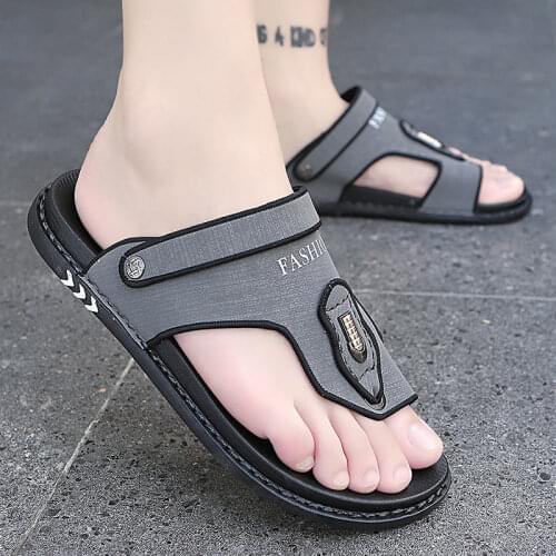 Men Flip Flops 2021 New Arrival Summer Flip Flops High Quality Beach Sandals Anti-slip Zapatos Hombre Casual Shoes For Man