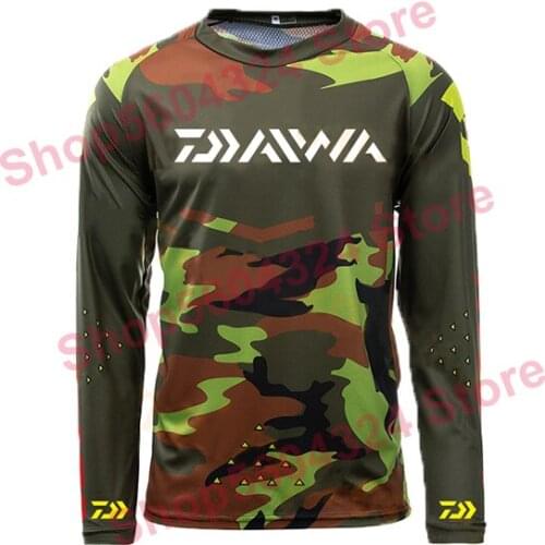 2021 New Brand Dawa Daiwa Fishing Shirts Fishing Clothes Plus Size Anti Uv Cycling Fishing Clothing Outdoor Sport Quick Dry Mens