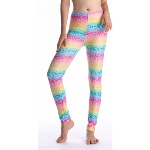 Floral Printing Leggings Ladys Casual Stretched Graffiti Tie dyed Elastic Cropped Summer Women Legging