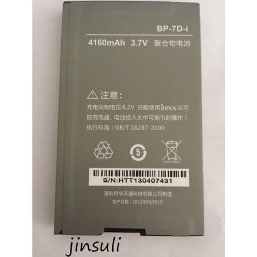 2pcs jinsuli New innos D9 Battery BP-7D-i 4160mAh Battery For DNS-S4502 DNS S4502 Small Dragonfly innos D9 D9C Mobile Battery