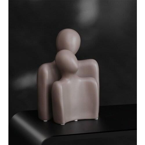 Hugging Couple Minimalism Gift Abstract Art Figures Embrace Ceramic Creative Living Room Desktop Home Decoration Accessories
