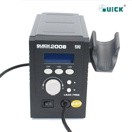 ESD digital display 220V QUICK-2008 BGA Rework Station heat gun Welding blower gun 120L/min 100 to 500 degree