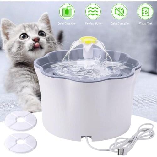 Cat Water Fountain Dog Drinking Bowl Pet USB Automatic Water Dispenser Super Quiet Drinker Auto Feeder
