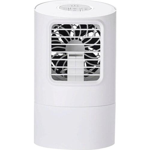 Portable Air Conditioner Fan, Evaporative Air Cooler, Small Air Conditioner, Portable 3 Speeds, 7 Color LED Night Light