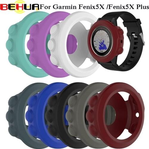 Silicone case for Garmin Fenix 5X Plus GPS Smartwatch Exquisite Soft Case Protector Cover for Garmin Fenix 5 x Smart Sport Watch