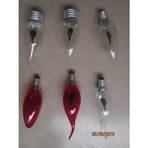 Mix 6kinds e14 e27 flickering bulbs indicator lights for festival, holiday etc ac110-230v