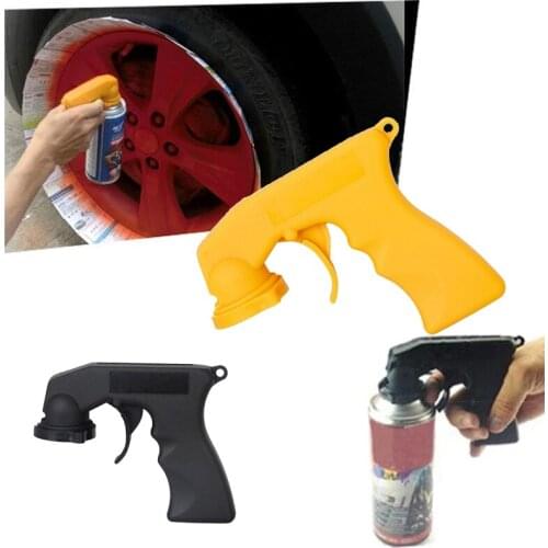 Spray Adaptor Paint Care Aerosol Spray Gun Handle with Full Grip Trigger Locking Collar Maintenance Repair Tool Car Accessories