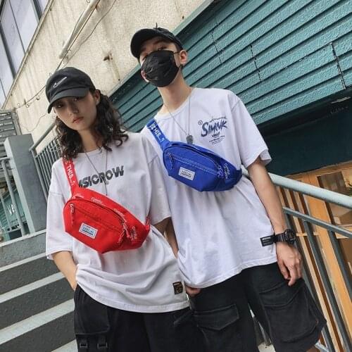 Fashion Chest Bag Men Crossbody Bag Nylon Waterproof Unisex Belt Pack Casual Travel Phone Pouch Waist Bags Men Fanny Pack