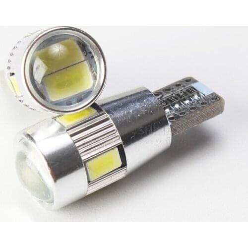 2PCS Car Styling Car Auto LED T10 Canbus 194 W5W 6 SMD 5630 LED Light Bulb No Error LED Light Parking T10 LED Car Side Light
