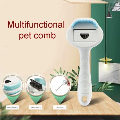 Pet Supplies Cats Comb Brush Off Floating Hair Pet Cats Hair Cleaner Pet Dogs Comb Multifunctional Pet Comb Delousing Dog Cat