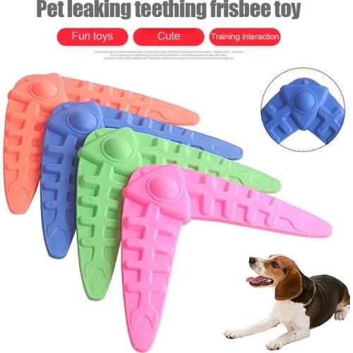 Pet Products Dog Flying Discs Toy Bite Resistant Puppy Boomerang Pet Interactive Training Darts Molar Chew Dog toy Dog Supplies