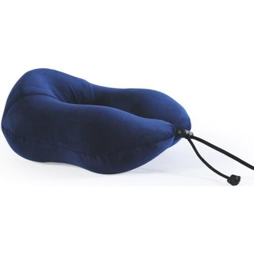 Natural latex U-shaped pillow U-shaped pillow neck pillow driver drives a plane by car neck pillow Patchwork Pillow