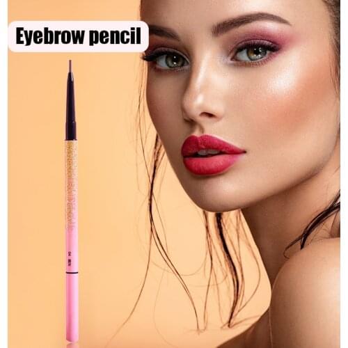 High Quality Waterproof Eyebrow Pencil Dual Ends Design with Eyebrow Brush Ultra Fine Shape Brow Fill Eyebrow Pencil