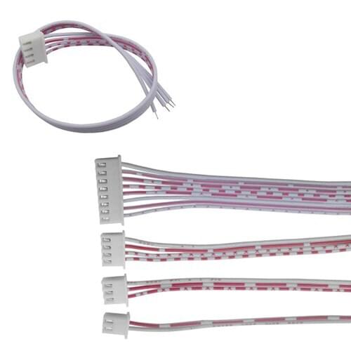 10Pcs 30cm 2P 3P 4P 5P 6P 7P 8P 9P 10P 11P 12P Single XH2.54 Header AWG26 Red White Wire Cable