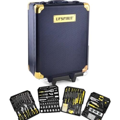 186 PCS tool box trolley household manual hardware tool kit combination aluminum alloy manual tool set