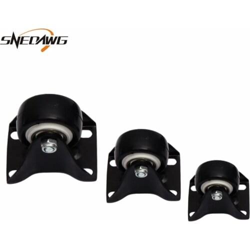 2pcs PU Furniture Caster 1.5''/2''/2.5'' Fixed Caster Wheels Anti-wrap Furniture Caster Wheels with Caster for Sofa Chair Cradle