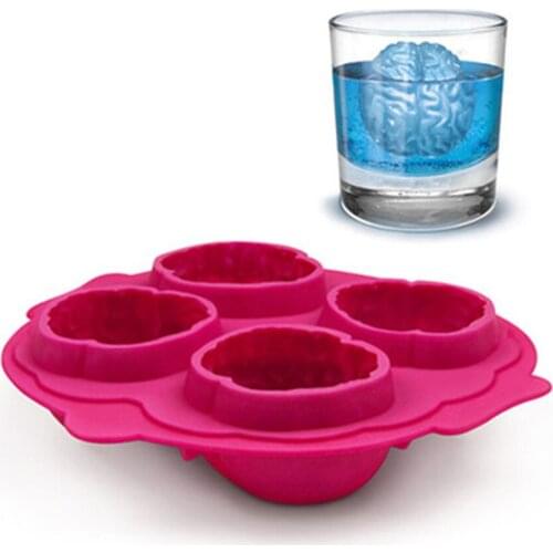 3pcs/Set Ice Cream DIY Ice Cube Tray Brain-shaped Ice Cream Mold Frozen Maker for Hot Summer Drinking Tool Kitchen Tools